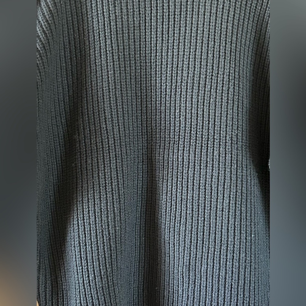 Lauren Ralph Lauren Wool-Blend Polo Sweater Navy Sz M NWT Preppy Dark Academia - Picture 7 of 13